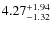$4.27^{\rm +1.94}_{-1.32}$