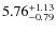$5.76^{\rm +1.13}_{-0.79}$
