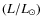 $(L/L_{\odot})$