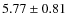 $5.77 \pm 0.81$