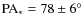 ${\rm PA}_*=78\pm6 ^\circ$