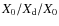 $X_0/X_{\rm d}/X_0$