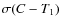 $\sigma(C-T_1)$