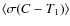 $\langle\sigma(C-T_1)\rangle$