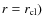 $r=r_{\rm cl})$