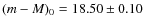 $(m-M)_0 = 18.50 \pm 0.10$