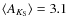 $\langle A_{K_{\rm S}}\rangle=3.1$