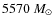$5570~M_{\odot}$