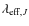 $\lambda_{{\rm eff}, J}$