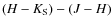 $(H-K_{\rm S})-(J-H)$