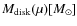 $M_{\rm disk}(\mu)[M_\odot]$