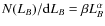 $N({L_{B}})/{\rm d}L_{B}={\beta}L_{B}^{\alpha}$