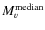 $M_{v}^{\rm median}$