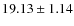 $19.13\pm1.14$