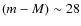 $(m-M)\sim 28$