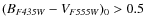 $(B_{\it F435W}-V_{\it F555W})_0 >0.5$