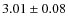 $3.01 \pm0.08$