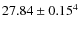 $27.84\pm0.15^4$