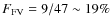$F_{\rm FV}=9/47\sim 19\%$