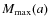 $M_{\rm max}(a)$