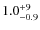 $1.0^{\rm +9}_{-0.9}$