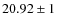$20.92\pm1$
