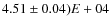 $4.51\pm0.04)E+04$