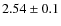 $2.54\pm0.1$