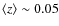 $\left\langle z\right\rangle \sim 0.05$