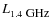 $L_{1.4~\textrm{\small GHz}}$