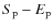 $S_{\rm p}-E_{\rm p}$