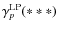 $\gamma_{p}^{\rm LP}(***)$