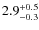 $2.9^{\rm +0.5}_{-0.3}$