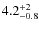 $4.2^{\rm +2}_{-0.8}$