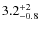 $3.2^{\rm +2}_{-0.8}$