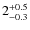 $2^{\rm +0.5}_{-0.3}$