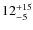 $12^{\rm +15}_{-5}$