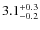 $3.1^{\rm +0.3}_{-0.2}$