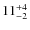 $11^{\rm +4}_{-2}$