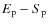 $E_{\rm p}-S_{\rm p}$