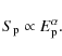 \begin{displaymath}S_{\rm p} \propto E_{\rm p}^{\alpha}.
\end{displaymath}