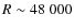 $R\sim 48~000$
