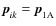 $\vec{p}^{}_{ik} = \vec{p}^{}_{\rm 1A}$