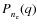 $P^{}_{n^{}_{\rm e}}(q)$