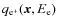 $q_{{\rm e}^{+}}(\vec{x},E_{\rm e})$