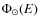 $\Phi_{\odot}(E)$