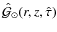 ${\hat{\cal G}}_\odot(r ,z,\hat{\tau})$