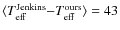 $\langle T_{\rm eff}^{\rm Jenkins}{-}T_{\rm eff}^{\rm ours}\rangle = 43$