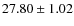$27.80 \pm 1.02$