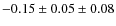 $-0.15\pm 0.05\pm 0.08$